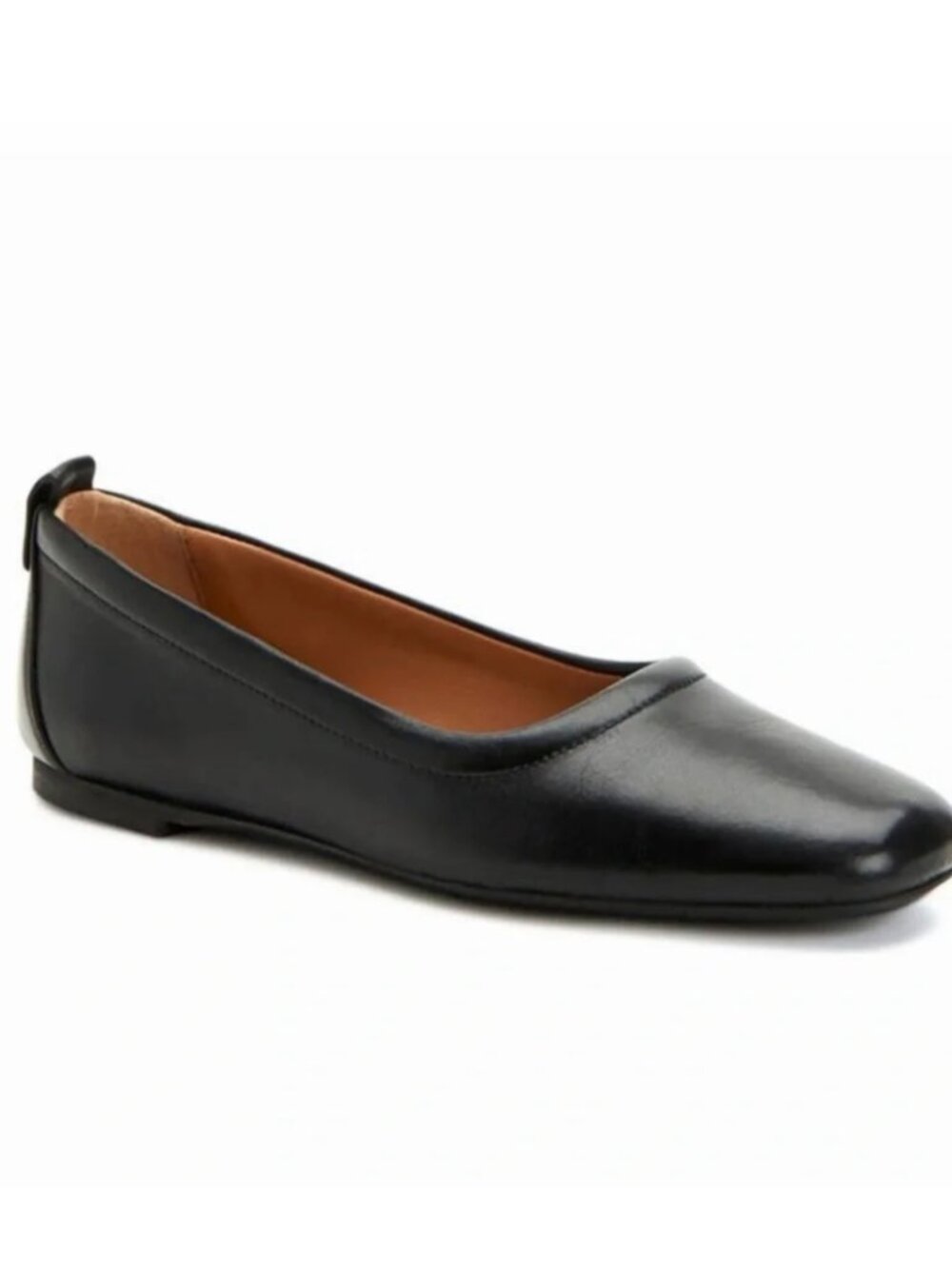Aquatalia Janette Weatherproof Black Leather Flat Shoes Comfort Casual Size 11M